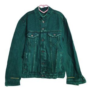 Levi’s Common Culture Relaxed Trucker Green Denim Jacket Men's Size M UO Rare
